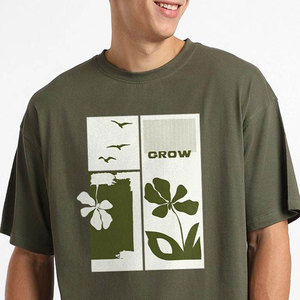 OEM 100% Cotton 300g Quick Dry <b>Running</b> Gym Training Blank Tee Men Breathable Knitted <b>Animal</b> Print O-Neck Teamwear Bulk T-Shirts - Product Image 5