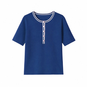 T-shirts pour femmes de haute qualité, coupe ajustée, 100% coton, respirants, séchage rapide, impression numérique personnalisée, style décontracté d'été, en ligne - Product Image 1