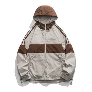 Low MOQ Waterproof Blank Hooded Waterproof Windbreaker <b>Jacket</b> Unisex Custom Logo Outdoor Hiking Softshell Track <b>Jacket</b> <b>Men</b> - Product Image 1