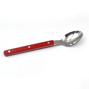 Vente en gros de couverts en acier inoxydable avec poignée rivetée rouge |   Ensemble de vaisselle pour café et restaurant, 4 pièces - Product Image 2