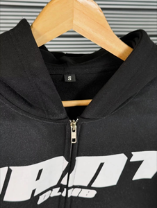 High Quality URBANGAZER INDUSTRIES Maternity Winter Unisex Zipper-Up Hoodie Sweatpants Set Acid <b>Wash</b> Rhinestone Embroidered - Product Image 2