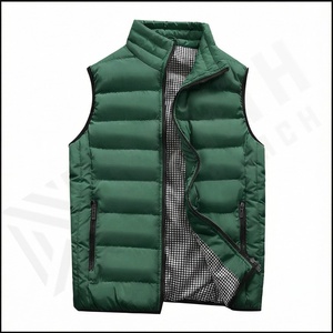 Chaleco acolchado de nailon transpirable de alta calidad para hombre, chaqueta impermeable de invierno, ropa exterior de talla grande a prueba de viento para uso seguro para hombre - Product Image 2