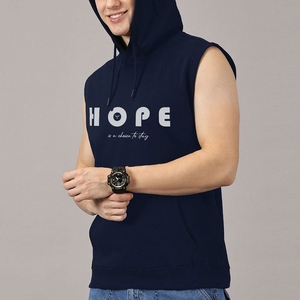 Camisetas sin mangas con capucha para hombre, sudaderas sin mangas para gimnasio, sudaderas sin mangas de algodón para culturismo y musculación. - Product Image 2