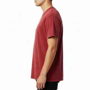 T-shirt oversize uni en coton 100% pour homme, personnalisable, décontracté, tricoté, coupe ample, unisexe - Product Image 4