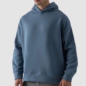 Sweat à capuche superposé d'hiver de qualité supérieure, manches longues, 100 % coton molletonné respirant, disponible en gros pour hommes - Product Image 6