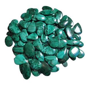Haute qualité 100% naturel poli Malachite lâche pierres précieuses Cabochon mélange forme disponible pierre approvisionnement en vrac - Product Image 3