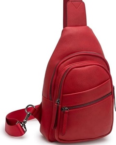 Bolso Bandolera Moderno de Cuero Rojo para Mujer, Bolso de Pecho con Múltiples Bolsillos, Herrajes Duraderos, MOQ Bajo - Product Image 6