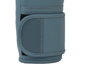 Gants de boxe d'entraînement en similicuir bleu, fermeture Velcro sur les doigts, pour adultes - Product Image 5