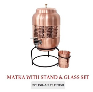 Dispensador de Agua de Cobre Más Vendido con Grifo y Tapa, Diseño Floral, Gran Capacidad, Uso Doméstico - Product Image 2