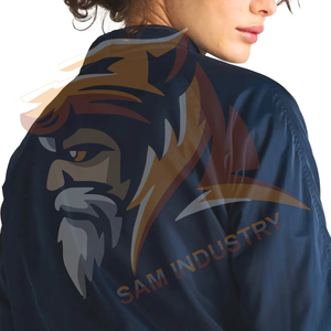 Customized <b>Women's</b> Casual Outdoor Windbreaker Waterproof <b>Women</b> Satin <b>Jacket</b> Wholesale Custom Satin <b>Bomber</b> <b>Jacket</b> - Product Image 5