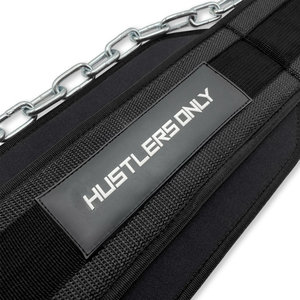 For Hot Gym Exercise Waist Support Weightlifting <b>Belt</b> <b>Elastic</b> Brace Fitness Safety Back Support Dip <b>Belt</b> with Steel Chain - Product Image 6