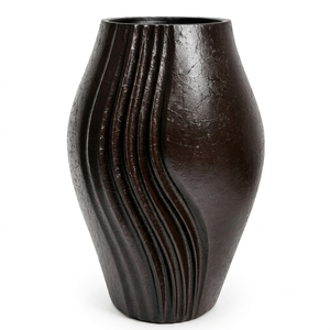 Urna de Aluminio Contemporánea con Textura Ondulada – Urna Funeraria con Acabado Brillante Beige, Urna de Aluminio con Acabado Brillante Taupe Serene Waves - Product Image 4