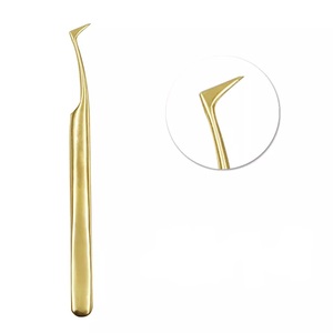 Custom Private Label Eyelashes Tweezers Straight Tweezers Handmade False Eyelash <b>Extension</b> Tweezers - Product Image 1