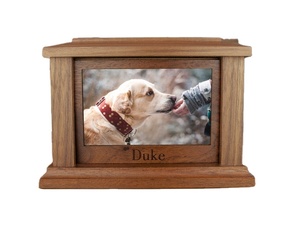 Wood Pet Urn for <b>Ashes</b> <b>Dog</b> Cat <b>Box</b> Personalized Cremation Casket Engraved Small Medium Large - Product Image 5