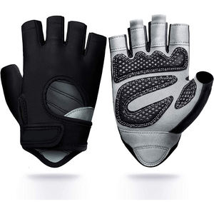 Gants de fitness légers demi-doigts pour hommes, pour musculation, entraînement sportif et exercices de gym, avec sangle de maintien du poignet - Product Image 1