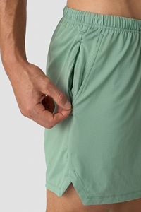 Pantalones Cortos Deportivos de Secado Rápido de Doble Capa para Hombre, Spandex/Poliéster, Ropa Deportiva Informal, Pantalones Cortos de Compresión para Correr y Gimnasio con OEM - Product Image 4