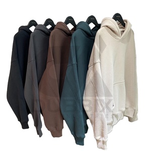 Men Heavyweight 500gsm Cotton <b>Fleece</b> Pullover Hoodies Drop Shoulder Winter OEM <b>Hoodie</b> Custom 100% Cotton <b>Oversized</b> <b>Fleece</b> <b>Hoodie</b> - Product Image 5