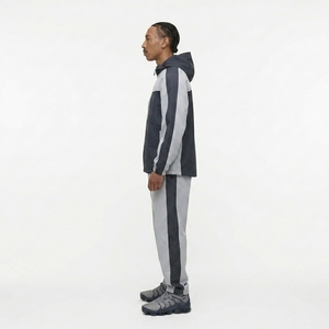 Survêtement Homme Haute Qualité Color Block à Capuche avec Fermeture Éclair Intégrale, Poches Latérales, Respirant, Style Sportif, Idéal Automne, Coupe Droite - Product Image 3