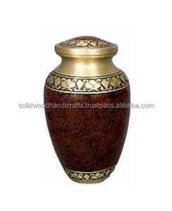 Urnes funéraires en laiton faites à la main pour hommes et femmes, urnes décoratives - Product Image 2