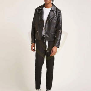 แจ็คเก็ตหนังผู้ชายกันลมรุ่นล่าสุดขายส่ง แจ็คเก็ตหนังแท้สำหรับฤดูหนาวขายดีที่สุดสำหรับผู้ชาย - Product Image 5