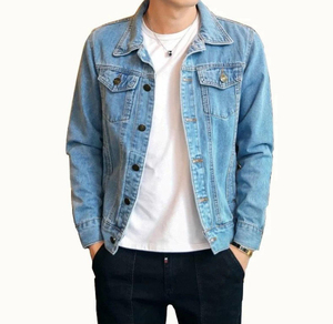 ODM OEM Casual Streetwear Men <b>Denim</b> <b>Jacket</b> Cotton Jean Plus Size Men's <b>Jackets</b> <b>Denim</b> <b>Jacket</b> Men Custom Ripped Fashionable - Product Image 1