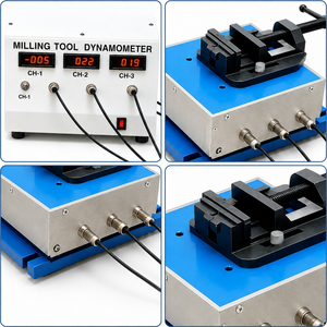 Milling Tool Dynamometer with Digital Force Indicator | Three Component Cutting Force Measurement System Mechanical Engineering - Product Image 3