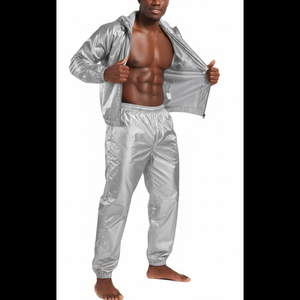 Trajes de Sauna Hechos a Medida para Hombres y Mujeres, Traje de Sudoración Negro para Pérdida de Peso, Ropa Deportiva para Gimnasio, Trajes de Sauna para Calentamiento - Product Image 5
