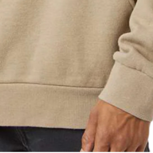 Sweat-shirt à capuche mi-lourd 280 g/m² pour homme, couleur sable, en molleton de coton premium, style streetwear décontracté, logo personnalisé OEM ODM - Product Image 5