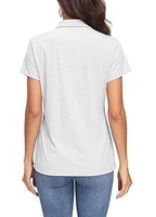 Meilleur prix, respirant, bonne qualité, dernier design, couleur blanche, taille plus, polos pour femmes à la mode avec logo et taille personnalisés