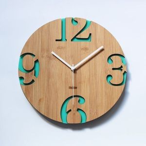 Wooden Craftsmanship <b>Clock</b> Elegant Decorative Timepiece for Living Room Bedroom Workspace and Hospitality Decor - Product Image 1