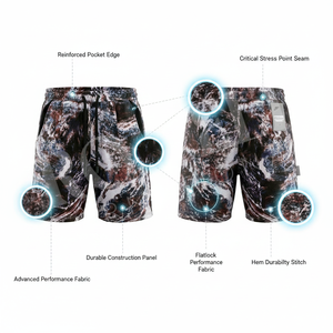 Top Quality Customized Printed <b>Athletic</b> Gym Shorts Custom Logo Breathable Training Running Fitness Casual Summer Sports Shorts - Product Image 3
