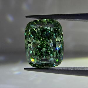Diamante de Laboratorio de Corte Brillante Modificado, Forma Cojín, Verde Fantasía, 2CT, VS2, Certificado IGI, Diamantes Sueltos - Product Image 1