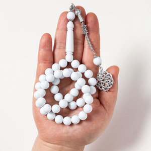 Pulsera de Rosario Tradicional Islámica de 51 Cuentas Tasbih de Baquelita y Resina, Regalo de Oración Unisex, Artesanía Natural - Product Image 6