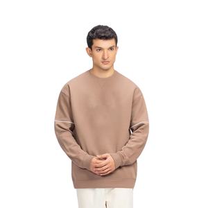 Mens Oversized <b>Fleece</b> <b>Sweatshirt</b> Cozy Long Sleeve Pullover for Winter Fashion Casual Streetwear Top For Mens Use - Product Image 1