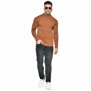 TRENDION APPARELAS Pull à col roulé slim pour homme, fabrication sur mesure, marque privée, 100% coton, pull d'hiver - Product Image 1
