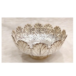 Juego de cuencos de aluminio para servir frutos secos, aperitivos, dulces, llaves, joyas, decoración de mesa, 13 x 13 x 4 cm - Product Image 3
