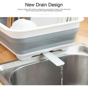 Scolapiatti Pieghevole Portatile Salvaspazio per Cucina, Camper, Roulotte e Viaggi - Product Image 5