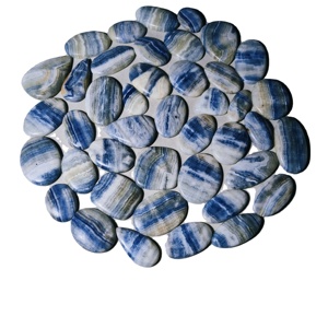 Cabujón de Jaspe Azul Natural Seleccionado al por Mayor para Joyería, Formas Variadas 20-45mm 8-12g - Product Image 3