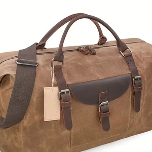 Bolsa de Viaje de Lona Tipo Weekender con Correa Ajustable, Cierre de Cremallera, Unisex, Capacidad de 36-55L, Diseño Duradero, Impermeable y de Lujo - Product Image 4