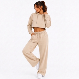 Womens Relaxed Lounge Clothing Set Long Sleeve Sweatshirt And Soft Pants For Everyday Casual Comfort - Product Image 1