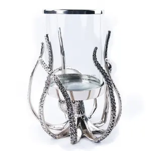 Bougeoir en métal rustique vintage fait à la main pour la décoration de Noël et la décoration moderne minimaliste de luxe pour le salon - Product Image 1