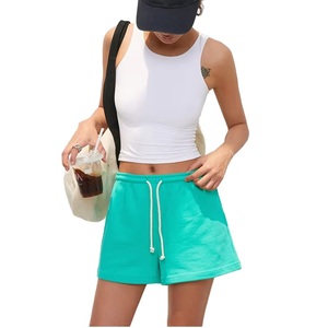 Shorts de Cintura Alta para Mujer, de Poliéster, Suaves, Transpirables, Casuales, para Uso Diario, Moda de Verano, Cómodos, Ligeros y Ecológicos - Product Image 3
