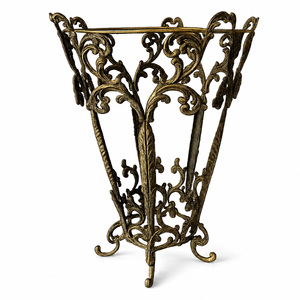 Porte-parapluie artisanal en fonte |   Porte-parapluie décoratif vintage sur pied pour entrée, couloir, bureau à domicile - Product Image 1