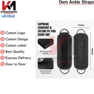 Sangles de cheville personnalisées avec logo, système de fixation rapide à anneau en D pour des séances d'entraînement efficaces – Vente en gros directe usine pour acheteurs en gros - Product Image 5
