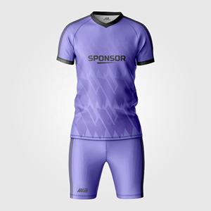 Camiseta y pantalones cortos de equipo de fútbol transpirables para hombre personalizados OEM para torneos de clubes - Product Image 2