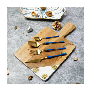 Juego de cubiertos de alta calidad en color plateado, nuevo diseño, tamaño personalizado, para bodas y fiestas, diseño artesanal en acero espejado. - Product Image 4