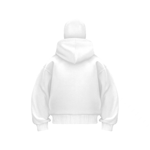 Sweat à capuche double avec logo personnalisé 2025 pour homme, avec fermeture éclair et masque intégré, coupe ample - Product Image 3