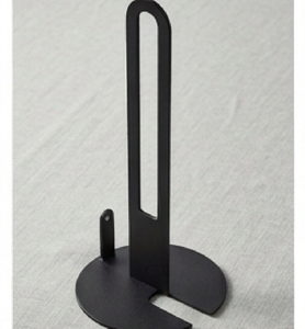 Support de serviettes en métal noir durable, parfait pour la salle de bain, la cuisine et les zones de lavage de bureau, fabriqué à la main - Product Image 3