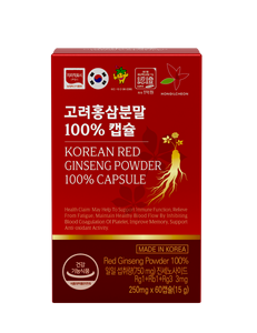 Cápsulas de Ginseng Rojo Coreano Premium en Polvo para la Circulación y Protección Antioxidante - Product Image 1