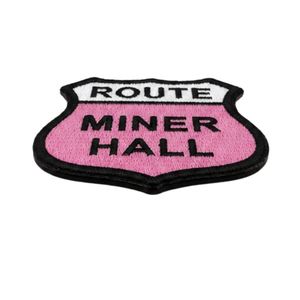 Badge décoratif magnétique brodé en chenille noir, rose et vert pour vêtements, vestes, sweats à capuche, casquettes, sacs et accessoires de mode - Product Image 5